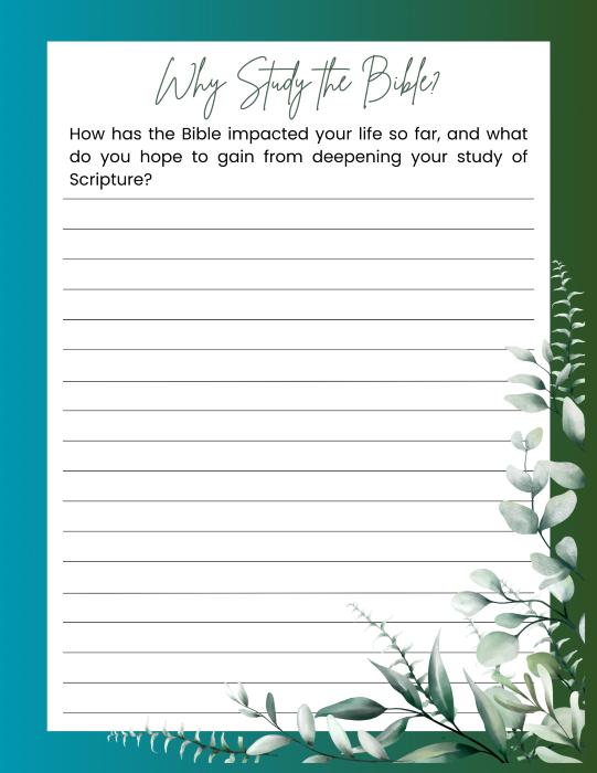 Foundation of Faith Bible Study Guide