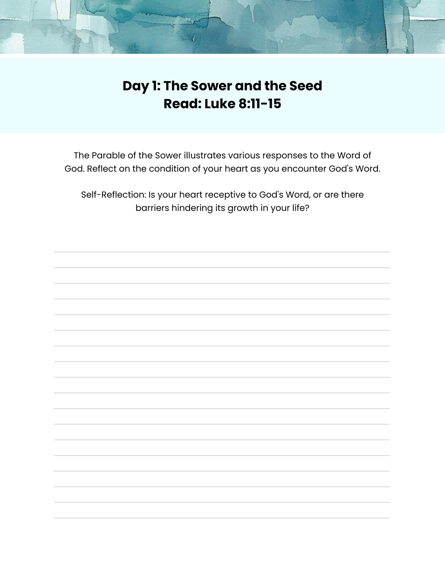 Good Ground - A Devotional on the Parable of the Sower